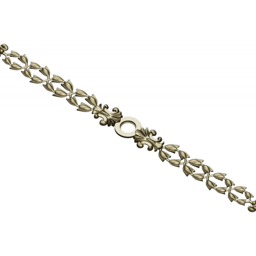 Laurel-and-Berry Filigree - STL 3D Model for CNC Milling
