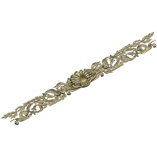 Classical Shell & Acanthus Frieze STL for CNC milling