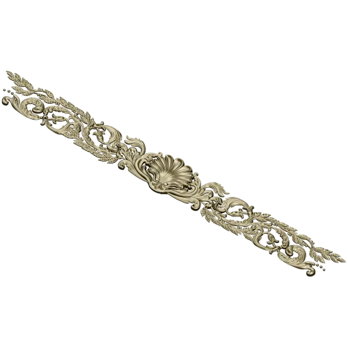 Classical Shell & Acanthus Frieze STL for CNC milling