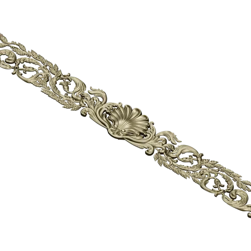 Classical Shell & Acanthus Frieze STL for CNC milling