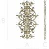 Baroque Acanthus Vertical Cartouche STL