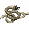 Twined Dragon Ornament - STL 3D Model for CNC
