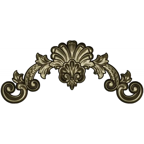 Aurelia Shell Cartouche - STL 3D model for CNC milling
