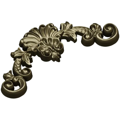 Aurelia Shell Cartouche - STL 3D model for CNC milling