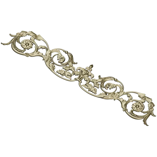 Ornamental Acanthus Scroll Frieze stl 3D model for CNC