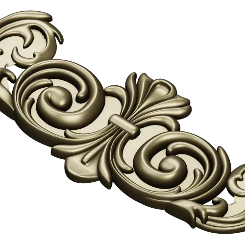 Барочный картуш в стиле акант - 3D модель STL для ЧПУ