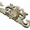 Shell & Acanthus Cartouche STL 3D Model for CNC