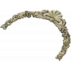 Рокайльный картуш - верхний декор для рамы (STL модель)