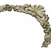 Рокайльный картуш - верхний декор для рамы (STL модель)