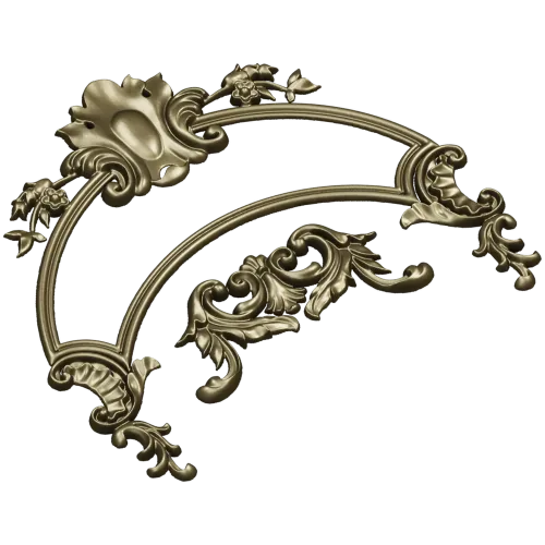 Rococo Acanthus Arch STL for CNC