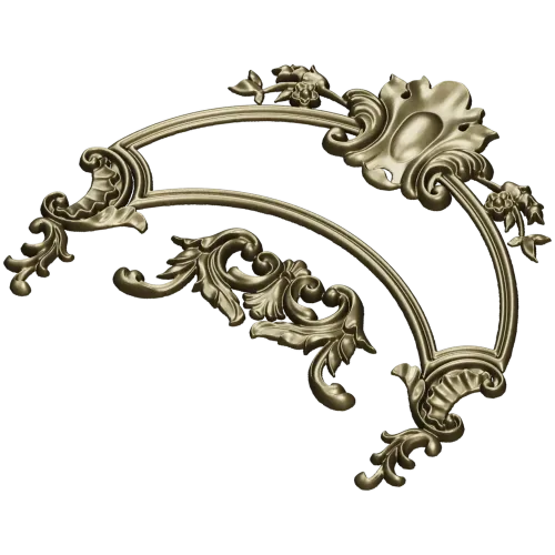 Rococo Acanthus Arch STL for CNC
