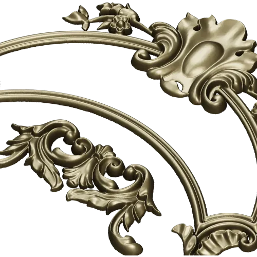 Rococo Acanthus Arch STL for CNC