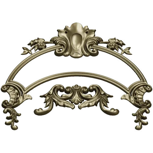 Rococo Acanthus Arch STL for CNC