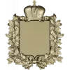 Royal Crowned Cartouche - STL 3D Model for CNC