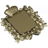 Royal Crowned Cartouche - STL 3D Model for CNC