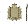 Royal Crowned Cartouche - STL 3D Model for CNC