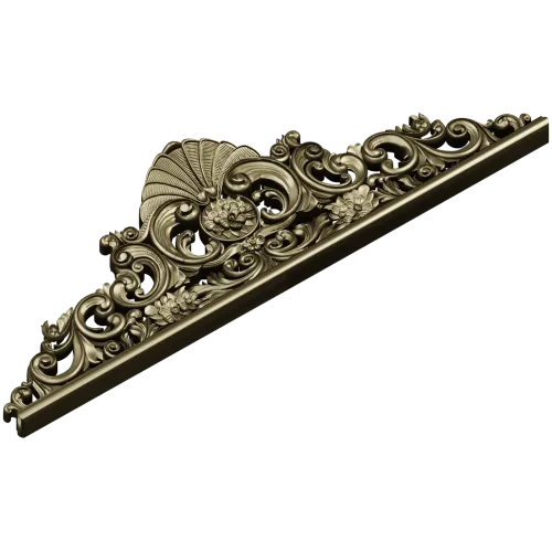 Regal Shell Pediment STL 3D Model for CNC