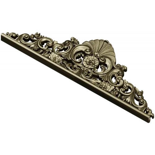 Regal Shell Pediment STL 3D Model for CNC