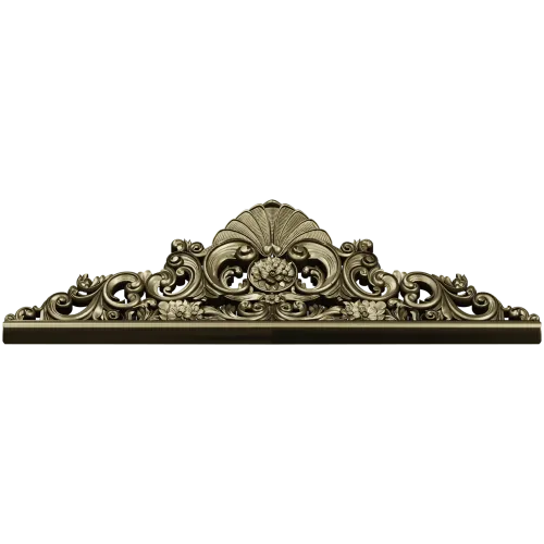 Regal Shell Pediment STL 3D Model for CNC