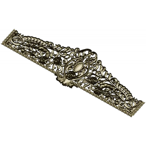 Regal Acanthus Crest - STL 3D model for CNC milling