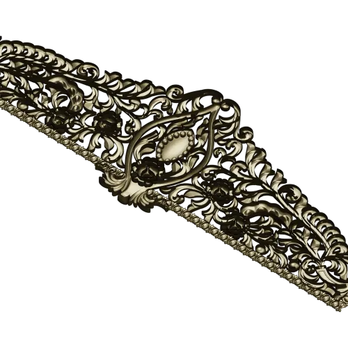 Regal Acanthus Crest - STL 3D model for CNC milling