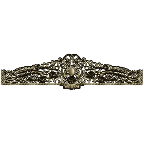 Regal Acanthus Crest - STL 3D model for CNC milling