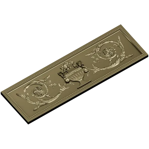 Classical urn frieze - STL 3D model for CNC carving