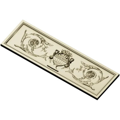 Classical urn frieze - STL 3D model for CNC carving
