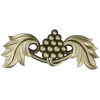 Grape and Acanthus Decorative Applique STL for CNC