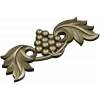 Grape and Acanthus Decorative Applique STL for CNC