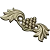 Grape and Acanthus Decorative Applique STL for CNC