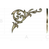 Baroque Acanthus Corner STL for CNC carving