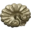Rococo Shell Rosette - STL 3D model for CNC carving