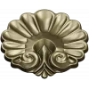 Rococo Shell Rosette - STL 3D model for CNC carving