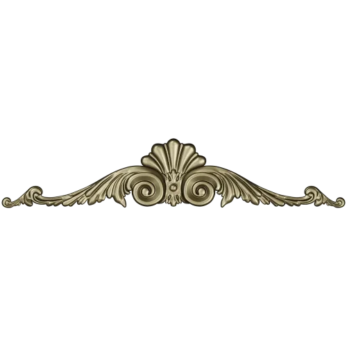 Baroque Shell & Scroll Cartouche STL for CNC