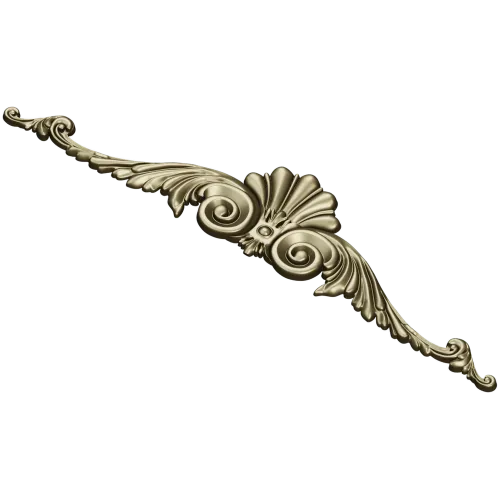Baroque Shell & Scroll Cartouche STL for CNC