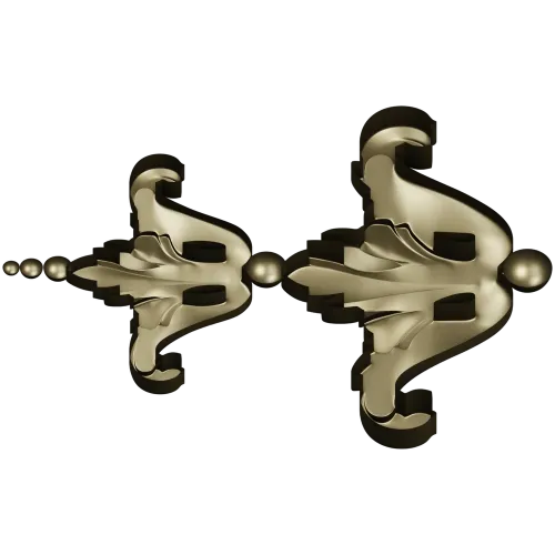 Baroque Acanthus Applique STL for CNC