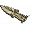 Baroque Acanthus Leaf Applique - STL 3D model for CNC