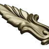 Baroque Acanthus Leaf Applique - STL 3D model for CNC