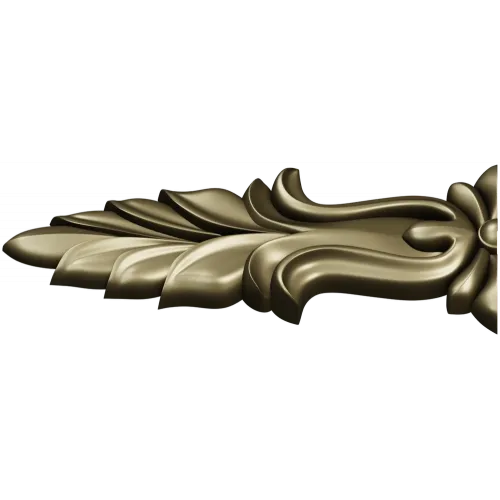 Baroque Acanthus Leaf Applique - STL 3D model for CNC
