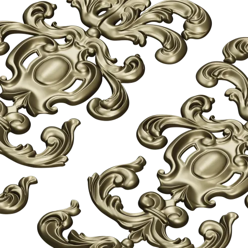 Картуш Лоренцо - декоративная 3D модель STL для ЧПУ