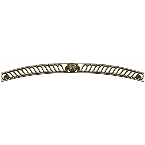 Curved Rosette Openwork Panel STL for CNC