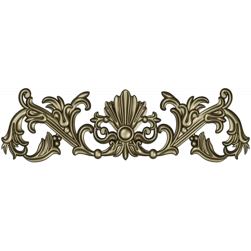 Baroque Seashell Crest - STL 3D Model for CNC