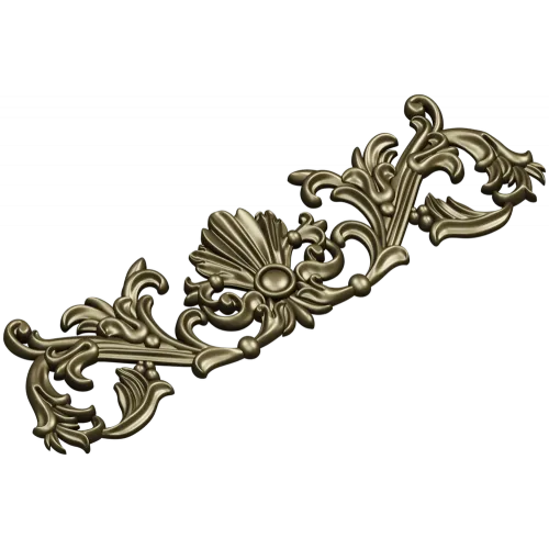 Baroque Seashell Crest - STL 3D Model for CNC