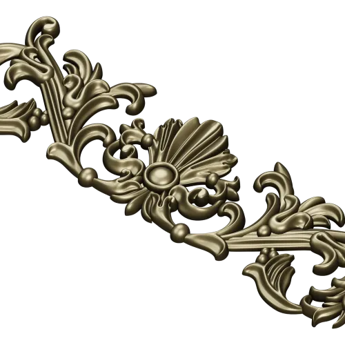 Baroque Seashell Crest - STL 3D Model for CNC