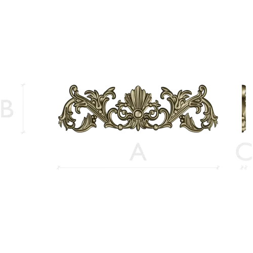 Baroque Seashell Crest - STL 3D Model for CNC