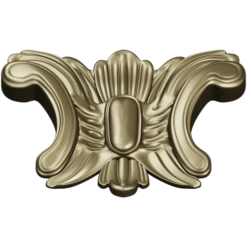 Rococo Acanthus Cartouche STL for CNC