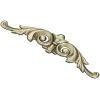 Acanthus scroll STL model for CNC - decorative cartouche 3D model