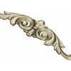Acanthus scroll STL model for CNC - decorative cartouche 3D model