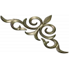 Ornamental Fleur Cartouche STL - 3D model for CNC carving